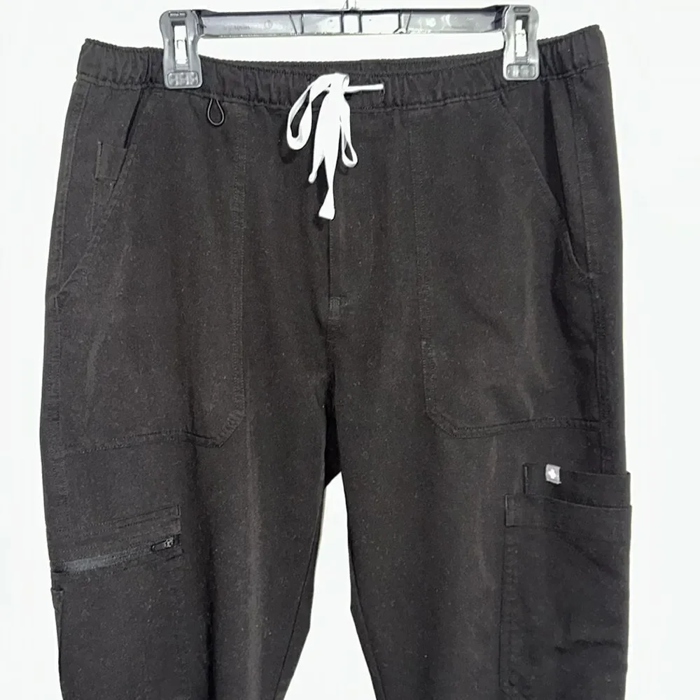 FIGS L 32 x 31 Men’s Black Technical Collection Bottom Scrub Pants